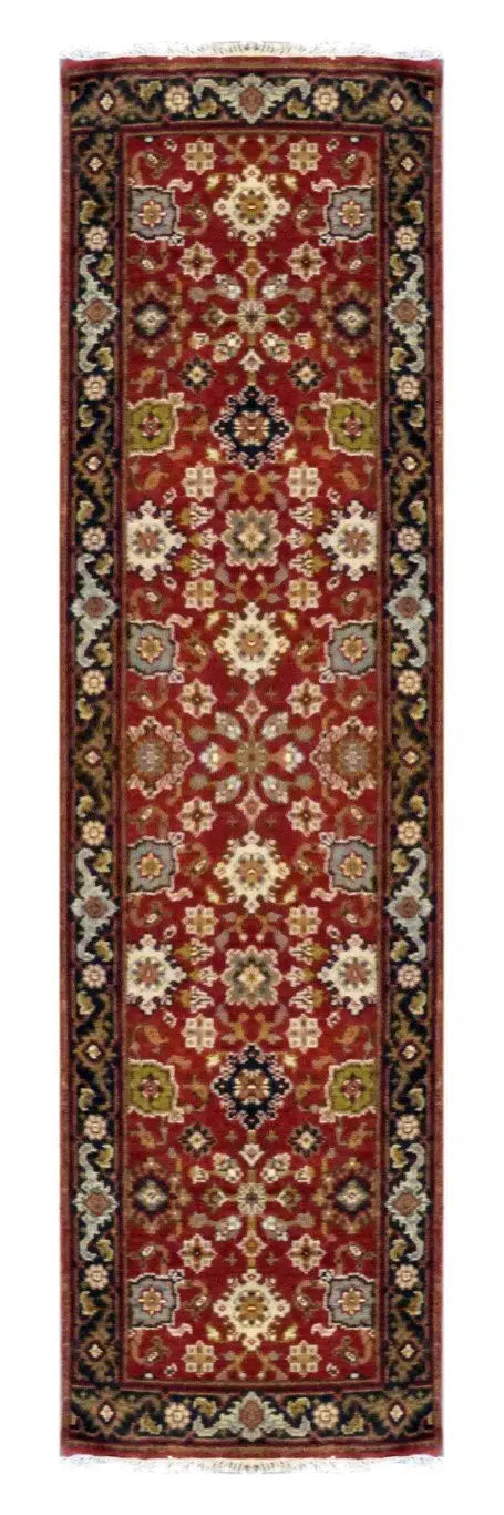 One Of The Kind Indian Hand-Knotted Rug 8' X 2'6"